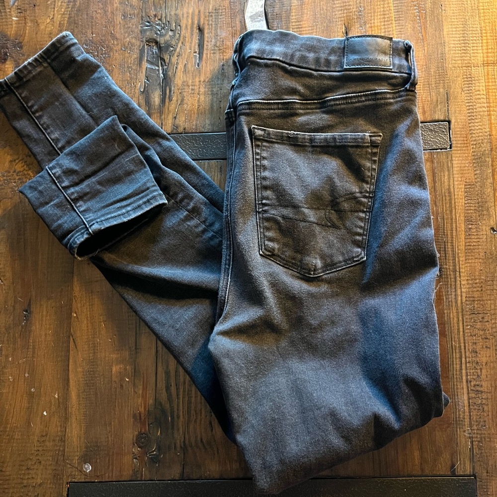 American Eagle Skinny Black Women’s Size 14 Long Denim Jeans